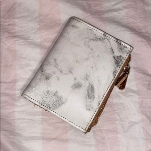 Rose Gold & Marble Double Zip Wallet